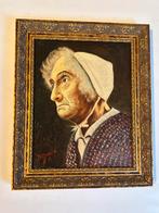 Marinus van der Sangen - “Kniertje” - Olieverf op doek, Ophalen of Verzenden