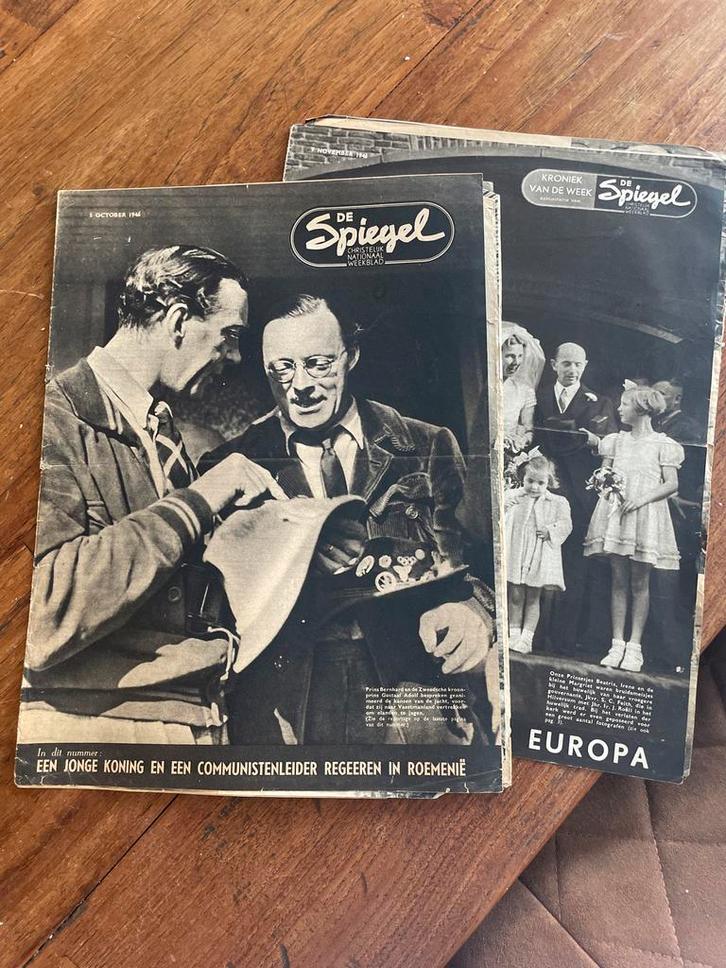 De Spiegel - 1946 - Historische Weekbladen, Verzamelen, Militaria | Algemeen, Overige typen, Ophalen of Verzenden