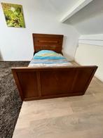 Antiek houten bed/twijfelaar 190/120, Huis en Inrichting, Slaapkamer | Bedden, Ophalen, Gebruikt, Bruin, 190 cm of minder