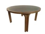 Prachtige Deense Thygesen & Sorensen design salontafel, Ophalen, Gebruikt, 100 tot 150 cm, Eikenhout