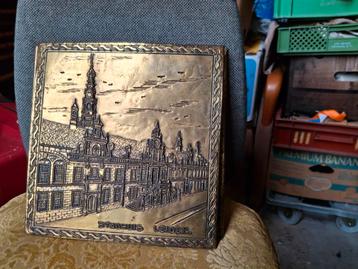 Oude Koperen Plaat Stadhuis Leiden beschikbaar voor biedingen