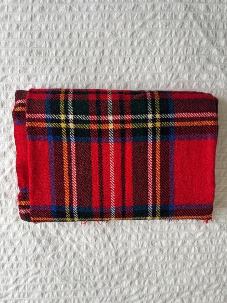 Tweedmill 100% wollen plaid in tartan-patroon, Huis en Inrichting, Woonaccessoires | Plaids en Woondekens, Gebruikt, Ophalen of Verzenden