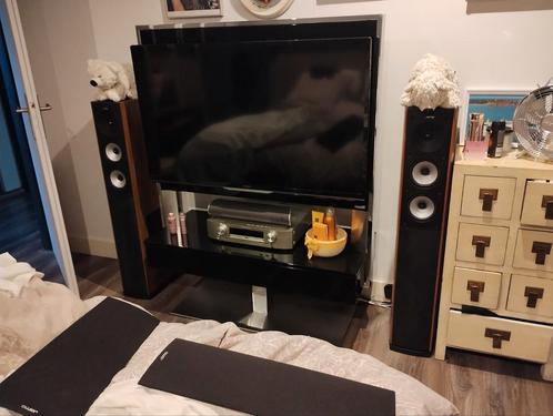 2 Jamo S626 speakers 130 / 210 Watt 1,08m+ surround + center, Audio, Tv en Foto, Luidsprekers, Gebruikt, Surroundset zonder subwoofer