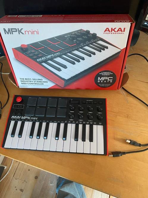 Akai MPK Mini Keyboard - Zo Goed Als Nieuw, Muziek en Instrumenten, Midi-apparatuur, Zo goed als nieuw, Ophalen of Verzenden