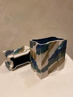 Keramiek Vaas/Doos - kunst - Prachtig handgemaakte Design!, Overige kleuren, Aardewerk of Porselein, Ophalen of Verzenden, Zo goed als nieuw