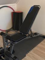 Domyos Verstelbaar Fitnessbankje + Matten, Sport en Fitness, Fitnessmaterialen, Ophalen, Zo goed als nieuw, Borst, Fitnessbank