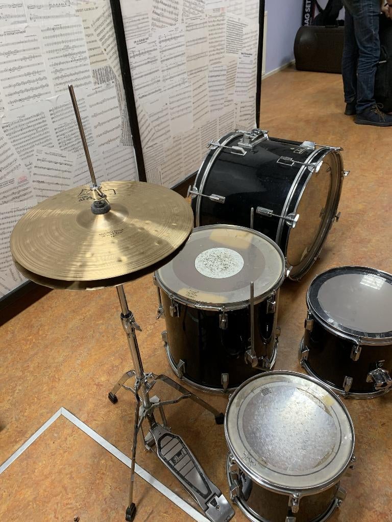 diverse slagwerk, trommels, lyra, drumstel en dwarsfluit, Ophalen of Verzenden, Gebruikt