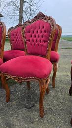 4 Antieke#Barok # Rode Stoelen, Antiek en Kunst, Ophalen