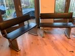 2 Piet Hein Eek Eetbanken/ banken eettafel, Huis en Inrichting, Stoelen, Ophalen, Twee, Hout, Grijs