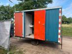 Bouwkeet met toilet, afmetingen zie beschrijving, Doe-het-zelf en Verbouw, Bouwketen en Schaftketen, Ophalen, Zo goed als nieuw