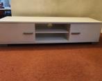 Hoogglans wit tv meubel, Ophalen, Zo goed als nieuw, 25 tot 50 cm, Minder dan 100 cm