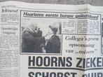 Schmitz nieuwe burgemeester van Haarlem (1985), Ophalen of Verzenden, 1980 tot heden, Knipsel(s)