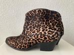Custommade panter Leopard boots leather, Lage of Enkellaarzen, Custommade, Bruin, Zo goed als nieuw