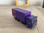 Met Doos Mooie Scania 143 met Zonneklep Bakwagen Tandemasser, Hobby en Vrije tijd, Modelauto's | 1:87, Ophalen of Verzenden, Zo goed als nieuw