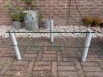 Glazen TV meubel, Ophalen, 50 tot 100 cm, Zo goed als nieuw, 25 tot 50 cm