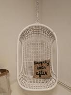 HK living hangstoel Wit, Huis en Inrichting, Ophalen, Zo goed als nieuw, Wit, Eén