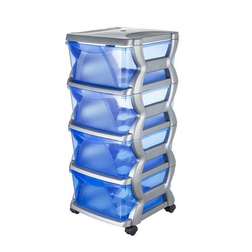 Bama Insieme Ladesysteem met Wieltjes 4 Laden 36x40x80 cm Zi, Huis en Inrichting, Kasten | Ladekasten, Zo goed als nieuw, Minder dan 100 cm