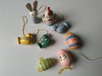 lot diverse houten paasfiguren, paasdecoratie, Diversen, Pasen, Ophalen of Verzenden, Zo goed als nieuw