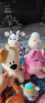 FARMIES Knuffels: Koe, Schaap, Varken & (Hond), Ophalen of Verzenden, Gebruikt
