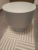 Bijzettafeltje Kwantum rond, grijs/blauw, Minder dan 55 cm, Rond, Zo goed als nieuw, Hout
