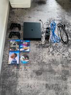 PS4 Slim Bundel met accessoires en 4 games in perfecte staat, Spelcomputers en Games, Spelcomputers | Sony PlayStation 4, Met 2 controllers