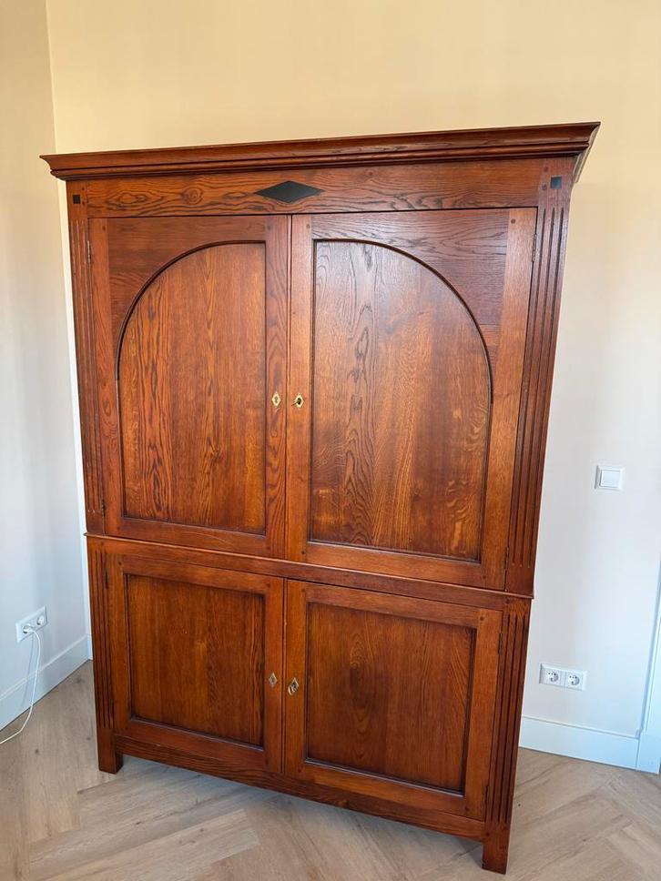 Schuitema servieskast - massief kersen, Huis en Inrichting, Kasten | Buffetkasten, Gebruikt, 150 tot 200 cm, 100 tot 150 cm, 50 tot 75 cm