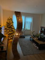 Unieke rieten vloerlamp, Huis en Inrichting, Lampen | Vloerlampen, Ophalen of Verzenden, Zo goed als nieuw, Hout, 150 tot 200 cm