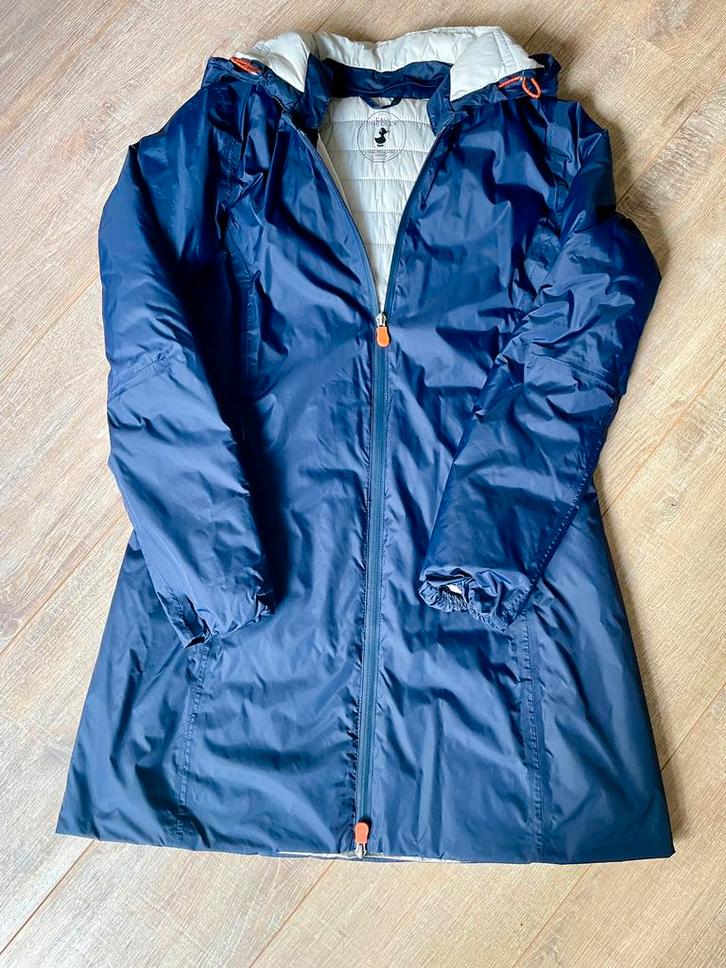 Save the Duck tussenjas maat 2, Kleding | Dames, Jassen | Winter, Zo goed als nieuw, Maat 36 (S), Blauw, Ophalen of Verzenden