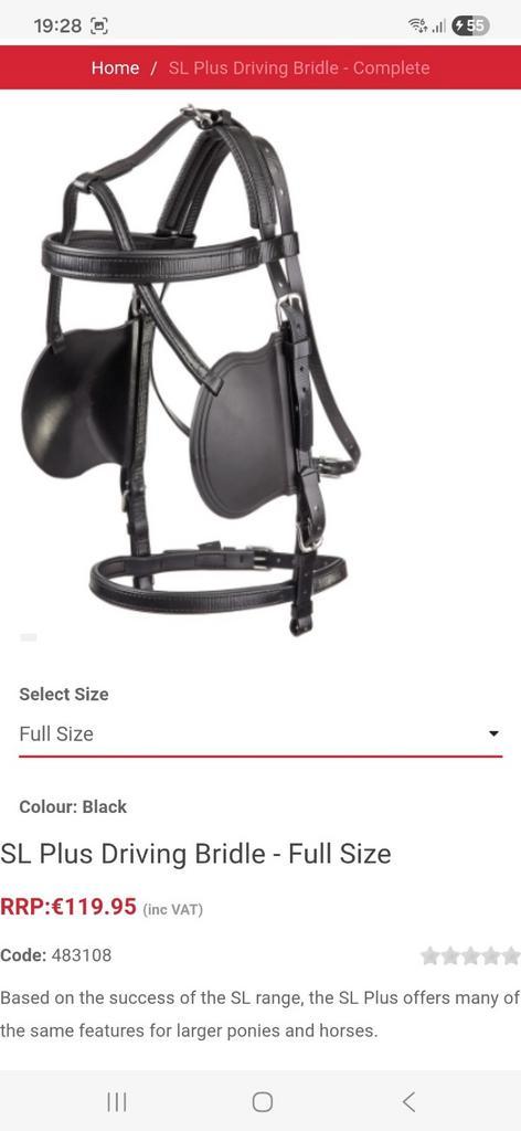 Zilco Gecombineerd full tuig SL PLUS/ CLASSIC 30% Korting, Dieren en Toebehoren, Paarden en Pony's | Hoofdstellen en Tuigage, Nieuw