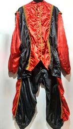 Zwarte Piet Pak - Rood Zwart - Maat S, Diversen, Sinterklaas, Ophalen of Verzenden