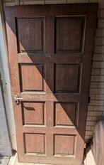 Hardhouten tuindeur, Doe-het-zelf en Verbouw, Deuren en Horren, Ophalen, Gebruikt, 80 tot 100 cm, Buitendeur