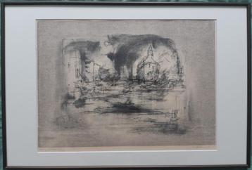 Dirkje Kuik - Accijnstoren (In de oude stad Alkmaar)   litho beschikbaar voor biedingen