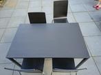 Tafel met 4 stoelen, Huis en Inrichting, Tafels | Eettafels, Ophalen, Gebruikt, 100 tot 150 cm, 50 tot 100 cm