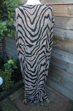 Jurk oranje/ zwart Ulla Popken mt 54/56 Maxi dress Vaste OPR, Kleding | Dames, Grote Maten, Ulla Popken, Ophalen of Verzenden