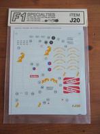Ligier JS41 conversion decals (F1 Specialties 1/20), Overige merken, Auto, Groter dan 1:32, Nieuw