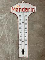 Le Mandarin likeur emaille bord thermometer, Reclamebord, Gebruikt, Ophalen of Verzenden, Nvt