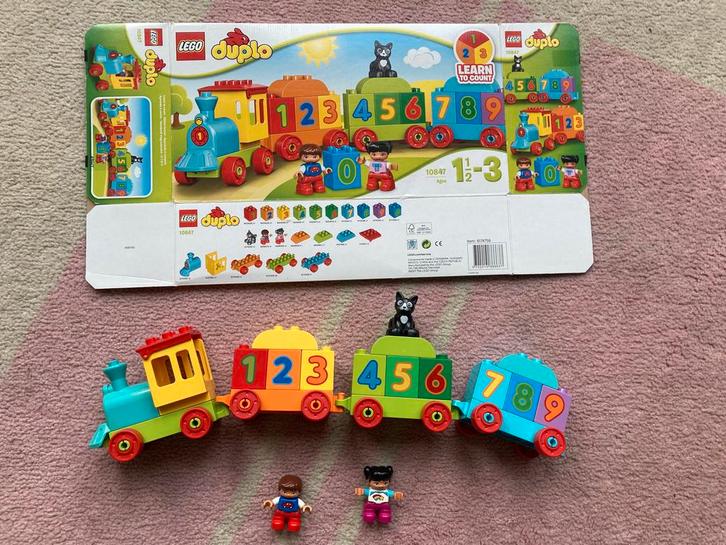 LEGO Duplo Trein 10847 - Cijfertrein, Kinderen en Baby's, Speelgoed | Duplo en Lego, Gebruikt, Ophalen of Verzenden