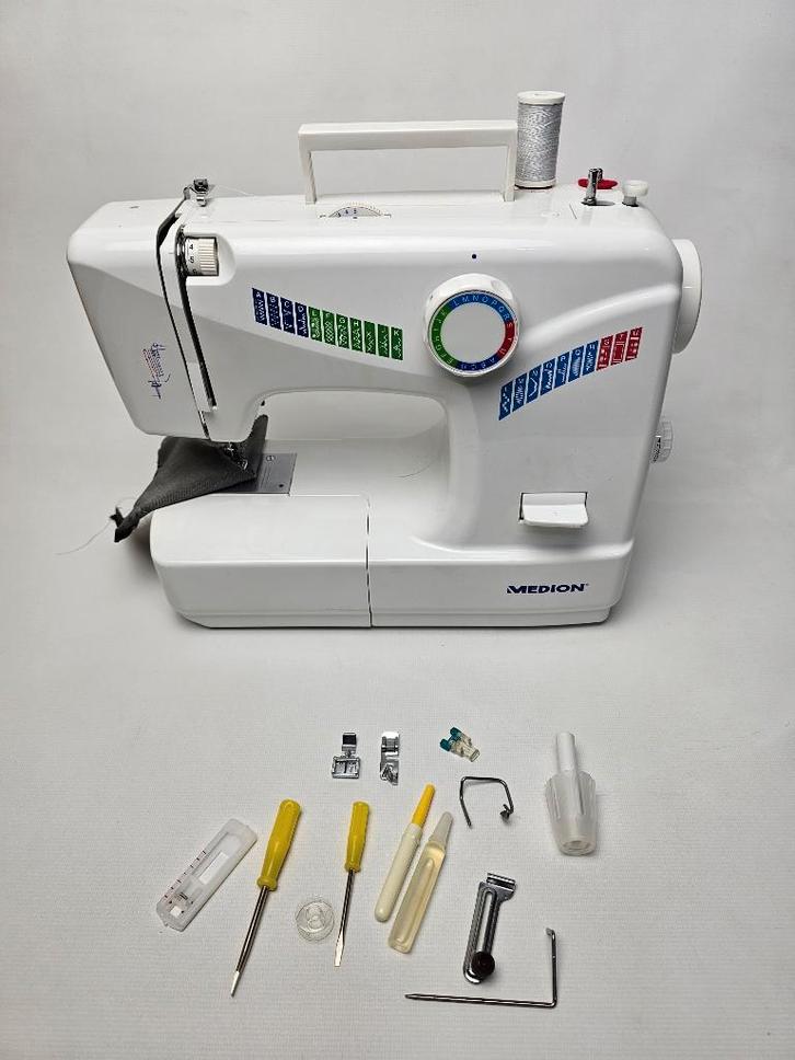 Medion MD 11863 Naaimachine - Dubbele Naald functie, Hobby en Vrije tijd, Naaimachines en Toebehoren, Gebruikt, Naaimachine, Overige merken