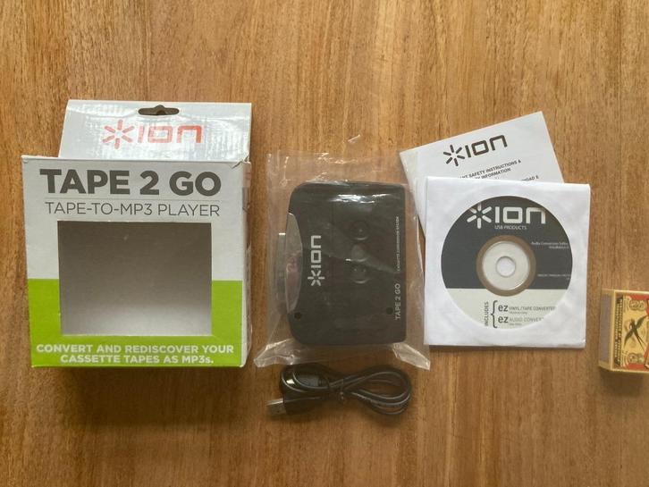 Ion Tape 2 Go oude cassettebandjes naar MP3 digitaliseren, Audio, Tv en Foto, Converters, Nieuw, Ophalen of Verzenden