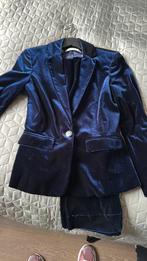 Fluweel pak maat 34/36 paars/blauw, Kleding | Dames, Jasjes, Kostuums en Pakken, Ophalen of Verzenden, Zo goed als nieuw, Maat 34 (XS) of kleiner
