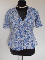 NIEUWE Pigalle - prachtige blauwe print overslag blouse 40, Maat 38/40 (M), Verzenden, Blauw, Pigalle