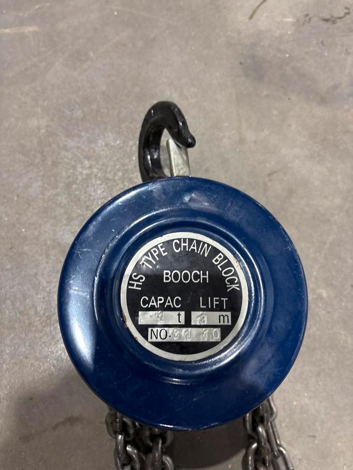 Kettingtakel 1 Ton - Prima Staat!, Doe-het-zelf en Verbouw, Lieren en Takels, Gebruikt, Handmatig, Ophalen of Verzenden