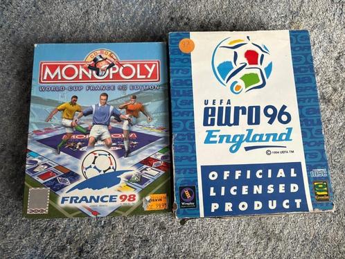 Big Box PC-games: Euro 96 + Monopoly World Cup France, Spelcomputers en Games, Games | Pc, Gebruikt, Sport, 3 spelers of meer