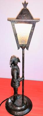 Antieke ridder lamp in art nouveau van "Goberg" jaren 1920, Ophalen of Verzenden