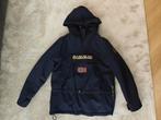 Heren winterjas Napapijri skidoo S, Blauw, Ophalen of Verzenden, Zo goed als nieuw, Napapijri