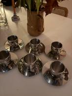 RVS 6-delige espresso set bekers, Huis en Inrichting, Keuken | Servies, Ophalen of Verzenden, Zo goed als nieuw, Overige materialen