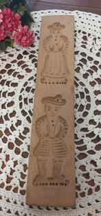 Leuke brocante dubbele speculaasplank, hout, man en vrouw, Ophalen of Verzenden