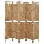 NIEUW Kamerscherm bamboe met 5 panelen 200x180 cm, Venlo, Nieuw, Ophalen of Verzenden, Info@habatrading.com