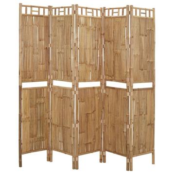 NIEUW Kamerscherm bamboe met 5 panelen 200x180 cm  beschikbaar voor biedingen