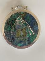 Sterrenbeeld Waterman | Mexico | Zilver | broche | Mozaiek, Ophalen, 4 tot 7 cm, Gebruikt, Met edelsteen